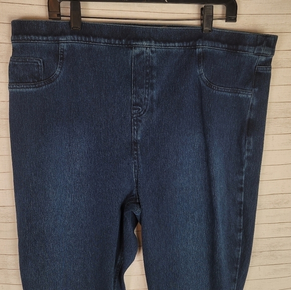 SPANX Jean-ish Ankle Leggings in Twilight Rinse, sz 3X - Picture 4 of 16